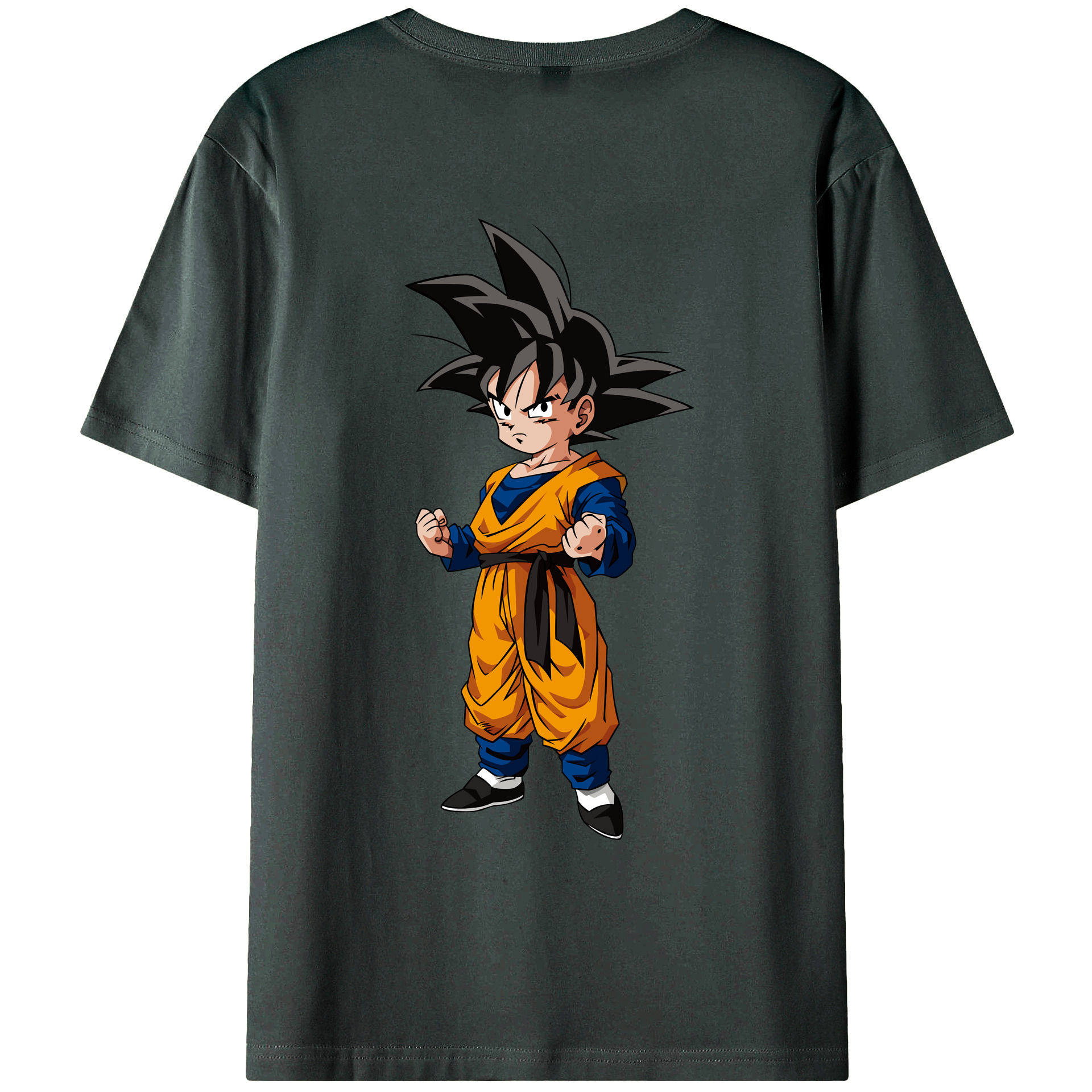 （画像用） ドラゴンボール 孫悟空（そん ごくう）Son Goku カカロット DRAGON BALL Kakarotto 綿100％ メンズ半袖Tシャツ（バックプリント） 通気性